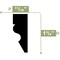 Ekena Millwork WM217 - 1 3/4"H x 5/8"P x 96"L Shingle Moulding, PVC WM217X96SWPV - alternate 3